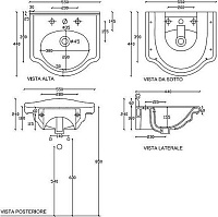 Galassia Ethos Раковина подвесная 55х44 см, с переливом и 1 отвер. под смеситель, цвет: белый глянец 8431M