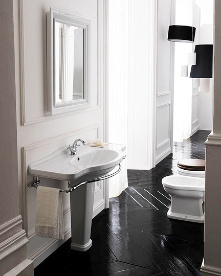 Galassia Ethos Раковина подвесная 95х44 см, с переливом и 3 отв. под смеситель, цвет: белый глянец 8434