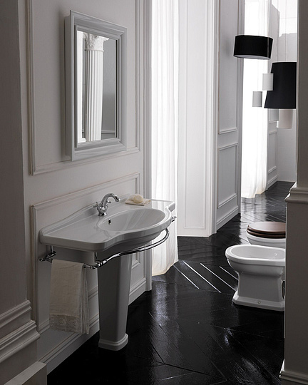 Galassia Ethos Раковина подвесная 95х44 см, с переливом и 1 отвер. под смеситель, цвет: белый глянец 8434M