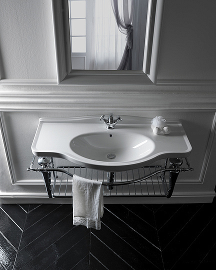 Galassia Ethos Раковина подвесная 95х44 см, с переливом и 1 отвер. под смеситель, цвет: белый глянец 8434M