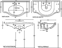 Galassia Ethos Раковина подвесная 95х44 см, с переливом и 1 отвер. под смеситель, цвет: белый глянец 8434M