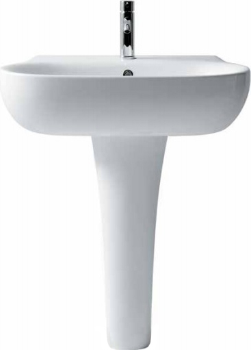 Galassia Ergo Раковина подвесная 55х48 см, с переливом, цвет: белый глянцевый 7119