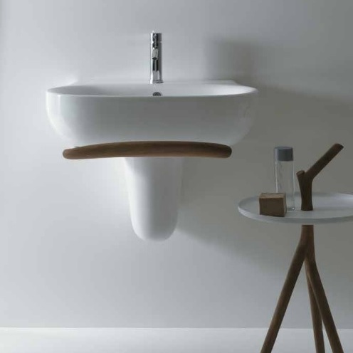 Galassia Ergo Раковина подвесная 55х48 см, с переливом, цвет: белый глянцевый 7119