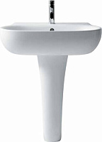 Galassia Ergo Раковина подвесная 55х48 см, с переливом, цвет: белый глянцевый 7119