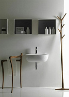 Galassia Ergo Раковина подвесная 55х48 см, с переливом, цвет: белый глянцевый 7119