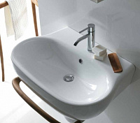 Galassia Ergo Раковина подвесная 55х48 см, с переливом, цвет: белый глянцевый 7119