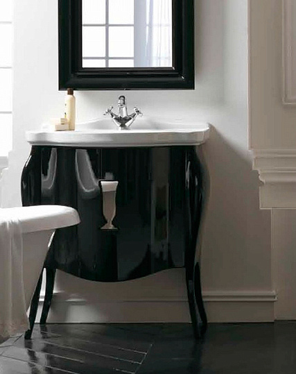 Galassia Ethos Раковина подвесная 75х52 см, с переливом и 1 отвер. под смеситель, цвет: белый глянец 8433M