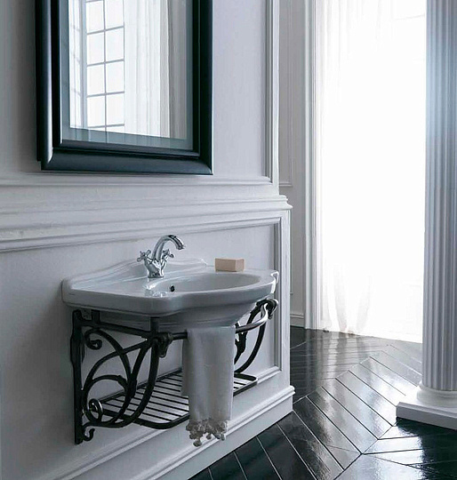 Galassia Ethos Раковина подвесная 75х52 см, с переливом и 1 отвер. под смеситель, цвет: белый глянец 8433M