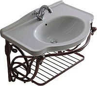 Galassia Ethos Раковина подвесная 75х52 см, с переливом и 1 отвер. под смеситель, цвет: белый глянец 8433M