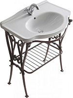 Galassia Ethos Раковина подвесная 75х52 см, с переливом и 1 отвер. под смеситель, цвет: белый глянец 8433M