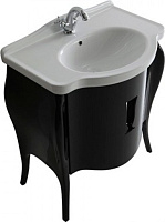 Galassia Ethos Раковина подвесная 75х52 см, с переливом и 1 отвер. под смеситель, цвет: белый глянец 8433M