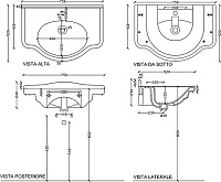 Galassia Ethos Раковина подвесная 75х52 см, с переливом и 1 отвер. под смеситель, цвет: белый глянец 8433M