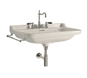 Kerasan Waldorf Раковина подвесная 60x55 см, с 3 отверстием под смеситель и заглушкой, цвет: Bianco 4140K1bi/cr*3