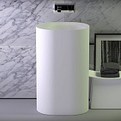 Knief Glow Раковина напольная 55х40х90h см, K-Stone, без перелива, цвет: белый матовый 0600-063-01