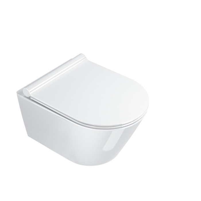 Catalano Zero Унитаз подвесной безободковый 35x50 см, смыв торнадо, Cataglaze, цвет: белый глянцевый 0111500001