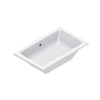 Catalano Zero Раковина встраиваемая снизу 60x37 см, с переливом, покр. Cataglaze, цвет: белый глянц. 0124610001