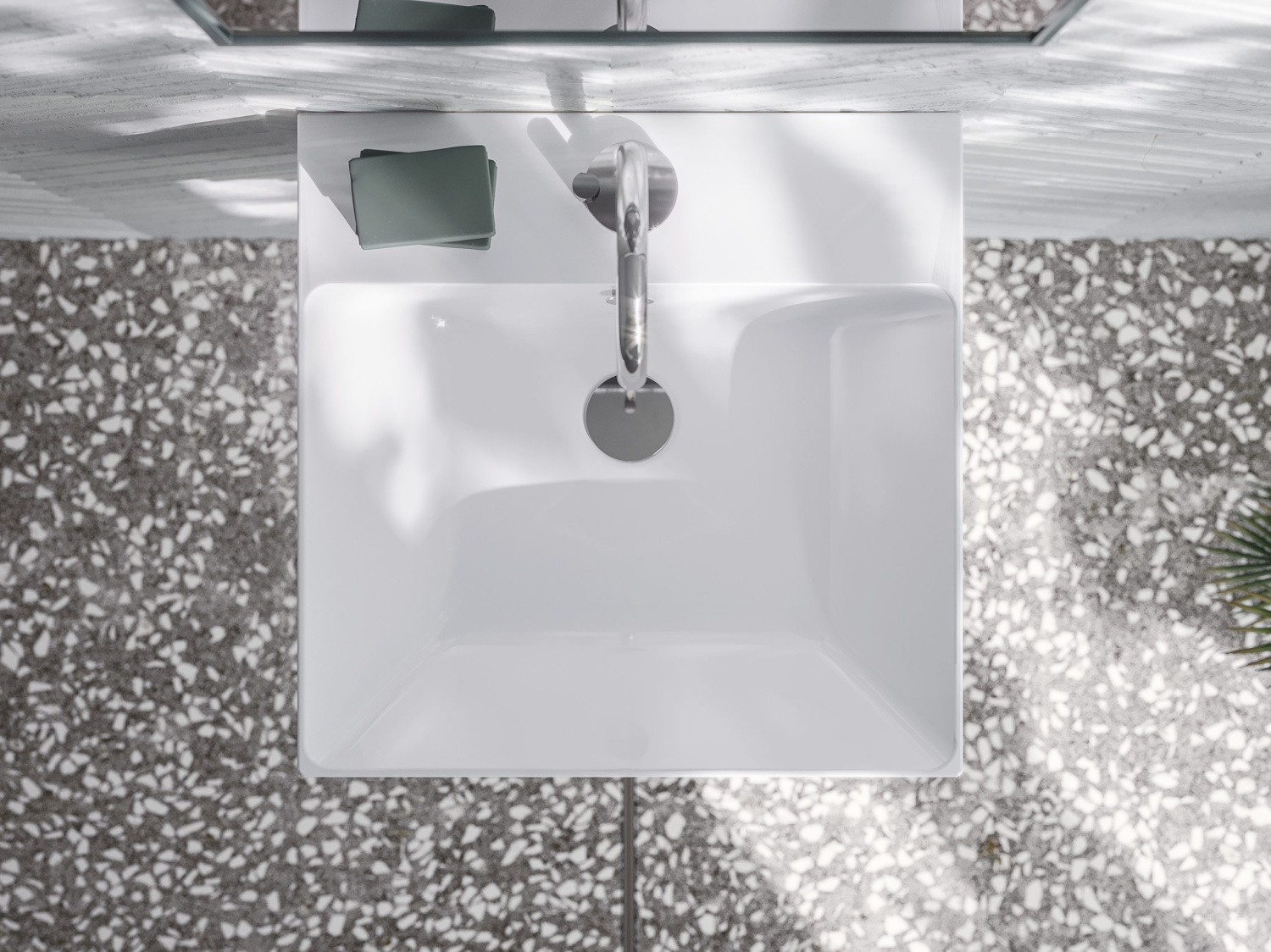 Catalano Comfort Раковина подвесная 50x50x17h см, с переливом, покр. Cataglaze, цвет: белый глянц. 0120500001