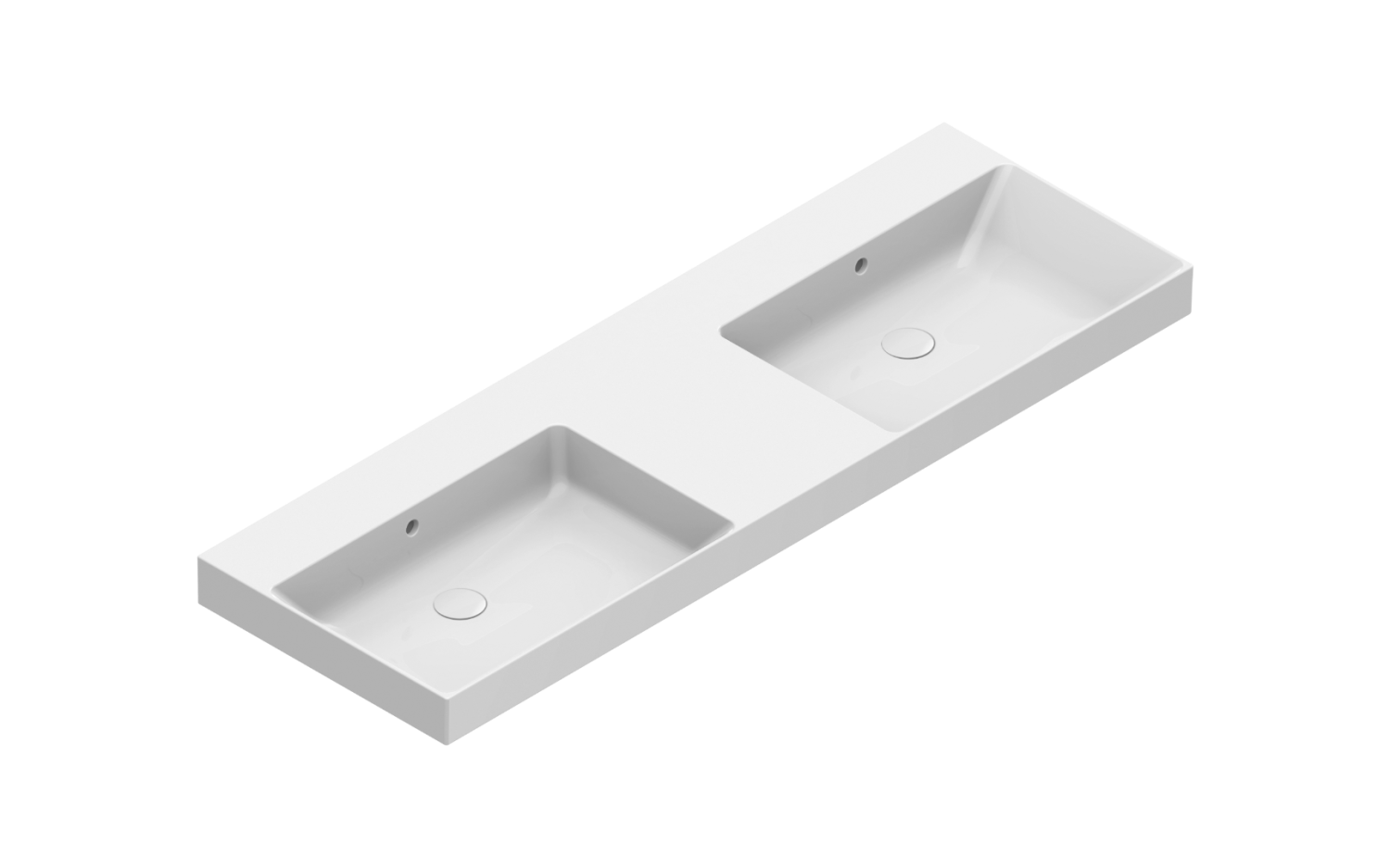 Catalano Comfort Раковина подвесная 150x50x17h см, с переливом, покр. Cataglaze, цвет: белый глянц. 0121520001