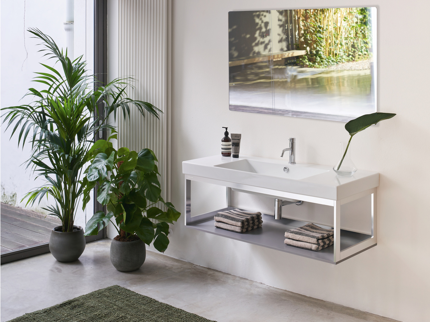 Catalano Zero Раковина подвесная 125x50x17h см, с переливом, покр. Cataglaze, цвет: белый глянц. 0121260001