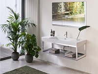 Catalano Zero Раковина подвесная 125x50x17h см, с переливом, покр. Cataglaze, цвет: белый глянц. 0121260001