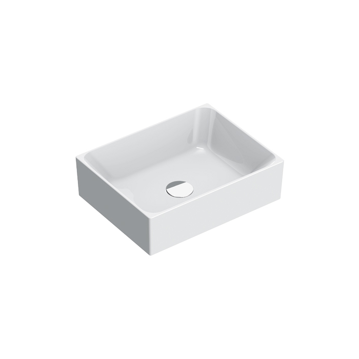 Catalano Zero Раковина чаша 45x35x13h см, без перелива, покрытие Cataglaze, цвет: белый глянцевый 0222450001