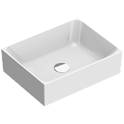 Catalano Zero Раковина чаша 45x35x13h см, без перелива, покрытие Cataglaze, цвет: белый глянцевый 0222450001