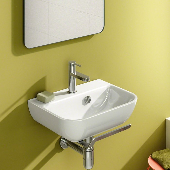 Catalano Comfort Раковина подвесная 45x34x16h см, 1 отв., с переливом, Cataglaze, цвет: белый глянц. 0720451001