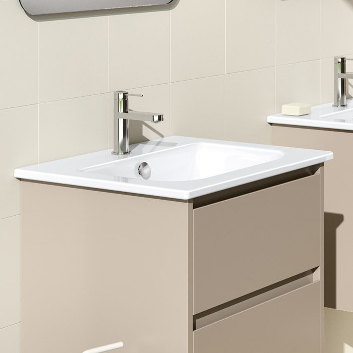 Catalano Comfort Раковина подвесная 60x50x18h см, с переливом, покр. Cataglaze, цвет: белый глянц. 0720610001