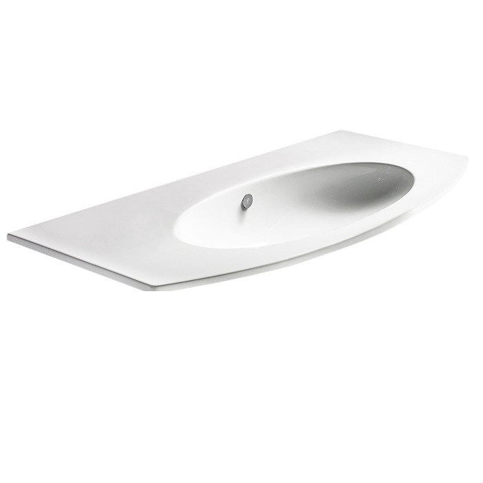 Catalano Comfort Раковина подвесная 102x51x19h см, 1 отв, с переливом, Cataglaze, цвет: белый глянц. 1102VL00