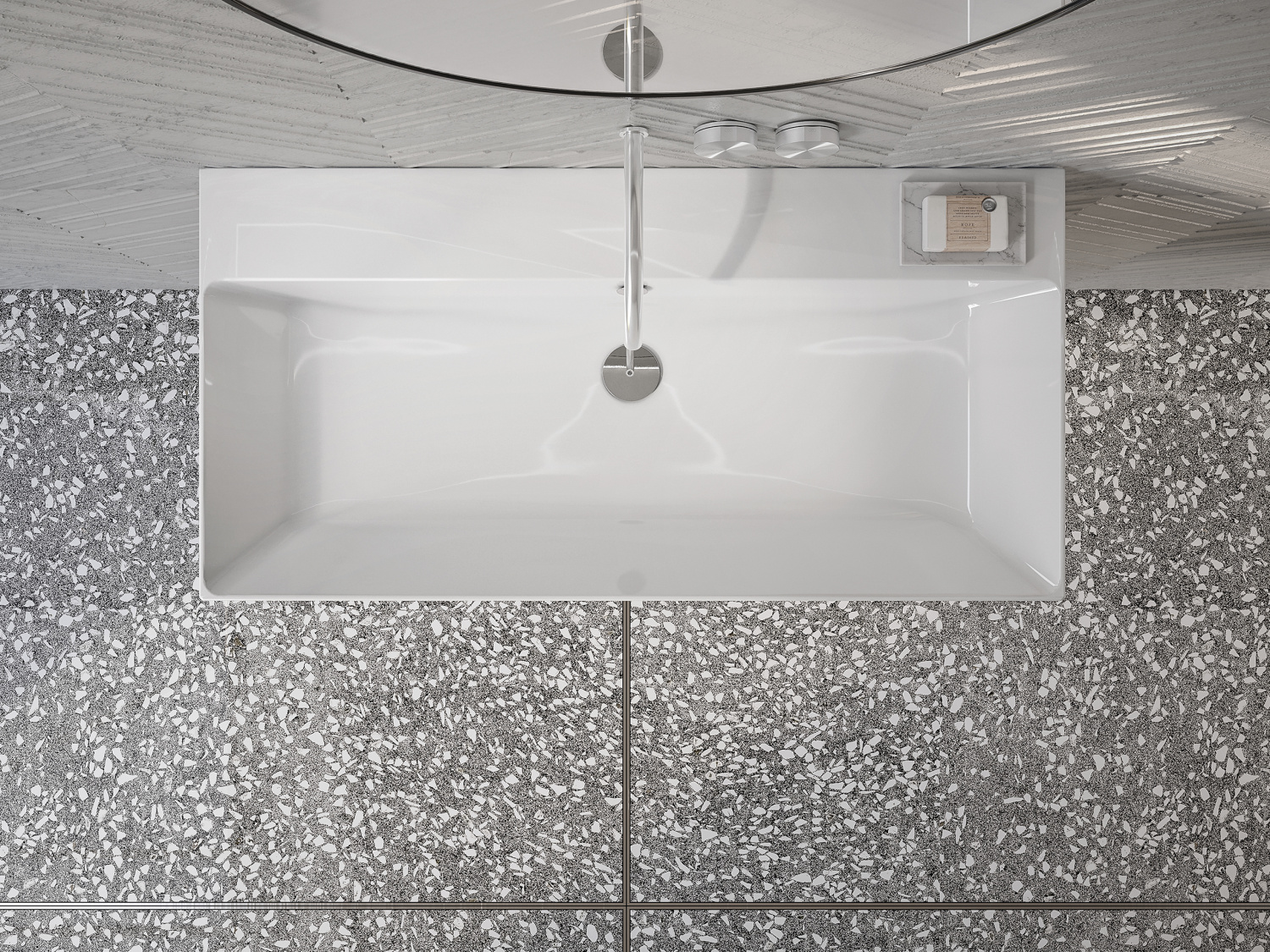 Catalano Comfort Раковина подвесная 100x50x17h см, с переливом, покр. Cataglaze, цвет: белый глянц. 0121000001