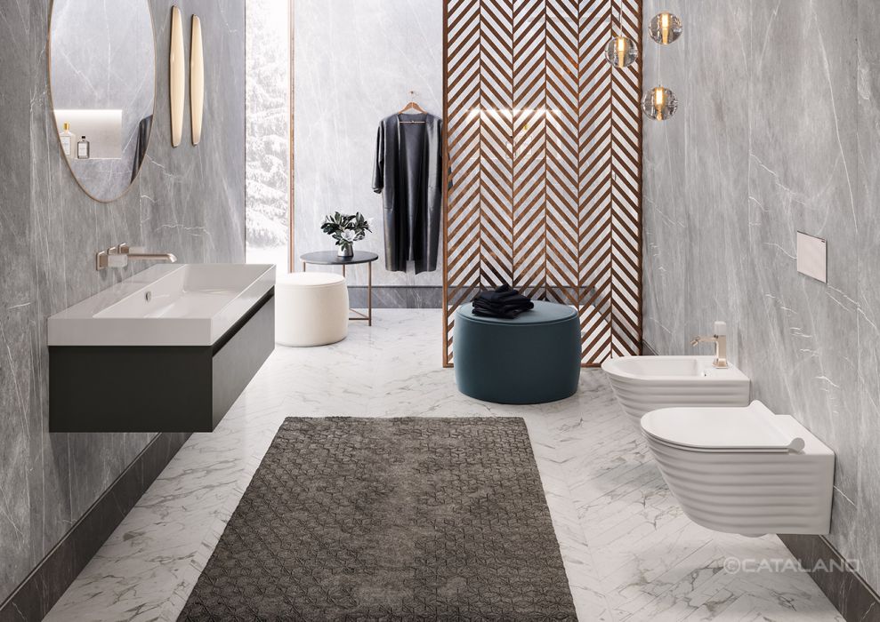 Catalano Comfort Раковина подвесная 100x50x17h см, с переливом, покр. Cataglaze, цвет: белый глянц. 0121000001