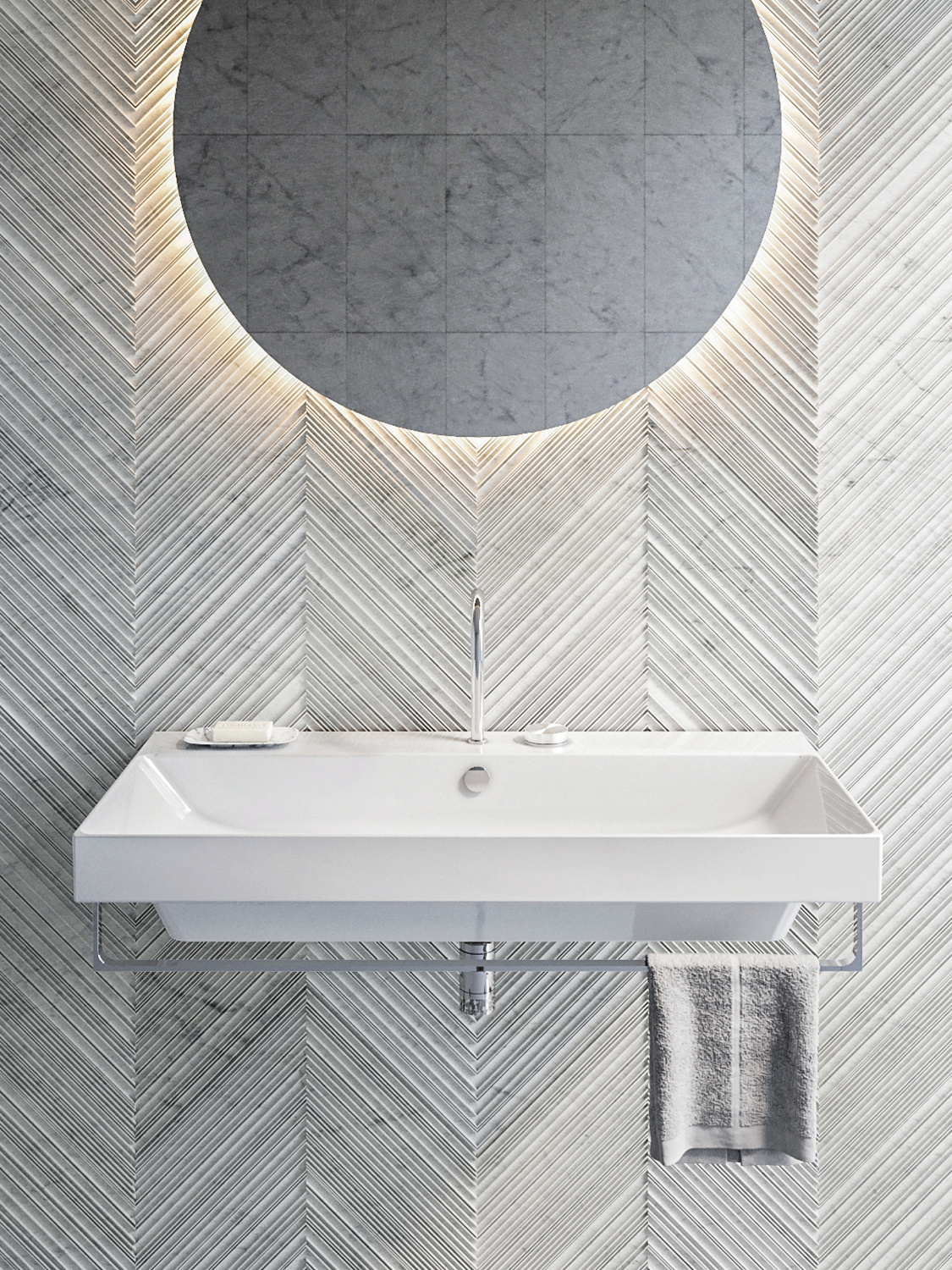 Catalano Comfort Раковина подвесная 100x50x17h см, с переливом, покр. Cataglaze, цвет: белый глянц. 0121000001