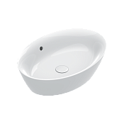 Catalano Zero Раковина чаша 60x42x16h см, с переливом, покрытие Cataglaze, цвет: белый глянцевый 0722600001