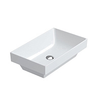 Catalano Zero Раковина встраиваемая сверху 60x37 см, с переливом, покр Cataglaze, цвет: белый глянц. 0124600001