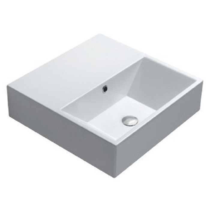 Catalano Comfort Раковина подвесная 55x55x15h см, с переливом, цвет: белый глянцевый 55VE