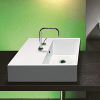 Catalano Comfort Раковина подвесная 55x55x15h см, с переливом, цвет: белый глянцевый 55VE