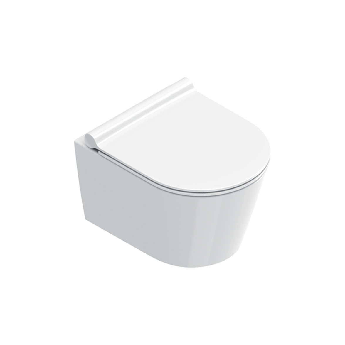 Catalano Zero Унитаз подвесной безободковый 35x46 см, смыв торнадо, Cataglaze, цвет: белый глянцевый 0111460001