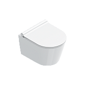 Catalano Zero Унитаз подвесной безободковый 35x46 см, смыв торнадо, Cataglaze, цвет: белый глянцевый 0111460001