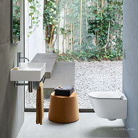 Catalano Comfort Раковина подвесная 65x35x12h см, без перелива, покр. Cataglaze, цвет: белый глянц. 0220650001