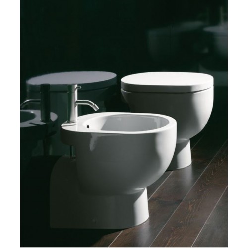 Catalano C light Унитаз напольный/биде/крышка 35x52 см, цвет: белый глянцевый VPCB52+BICB52+CLST