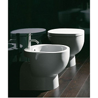 Catalano C light Унитаз напольный/биде/крышка 35x52 см, цвет: белый глянцевый VPCB52+BICB52+CLST