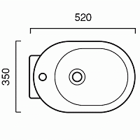 Catalano C light Унитаз напольный/биде/крышка 35x52 см, цвет: белый глянцевый VPCB52+BICB52+CLST