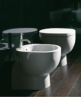 Catalano C light Унитаз напольный/биде/крышка 35x52 см, цвет: белый глянцевый VPCB52+BICB52+CLST