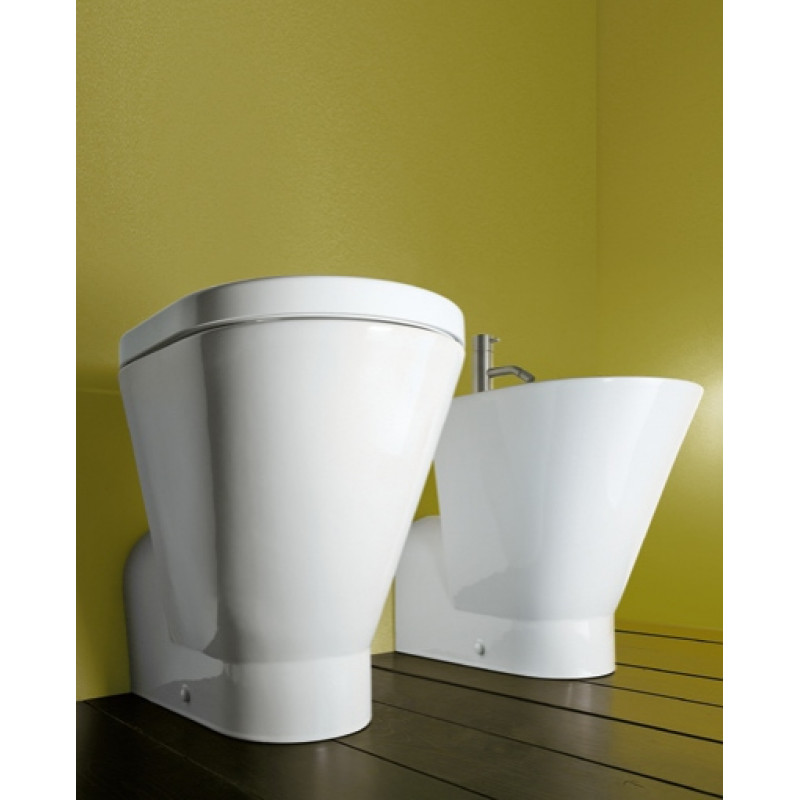 Catalano Verso Унитаз напольный/биде 37x58 см, цвет: белый глянцевый 1VAHE00+1BIHE00