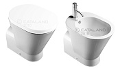 Catalano Verso Унитаз напольный/биде 37x58 см, цвет: белый глянцевый 1VAHE00+1BIHE00