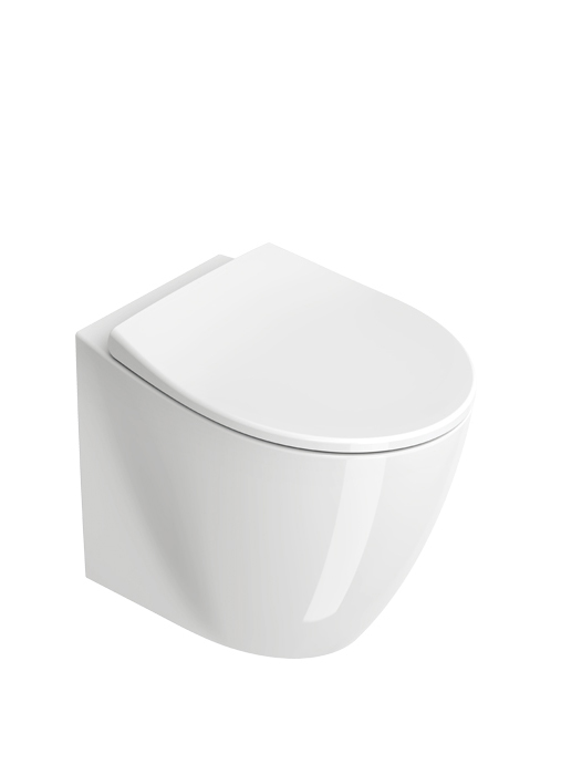 Catalano Italy Унитаз напольный безободковый 37x52 см, смыв торнадо, Cataglaze, цвет: белый глянц. 0712520001