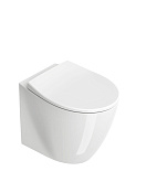 Catalano Italy Унитаз напольный безободковый 37x52 см, смыв торнадо, Cataglaze, цвет: белый глянц. 0712520001