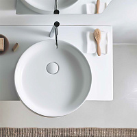 Catalano Zero Раковина чаша d50x9,5h см, без перелива, цвет: белый глянцевый 150THZ00