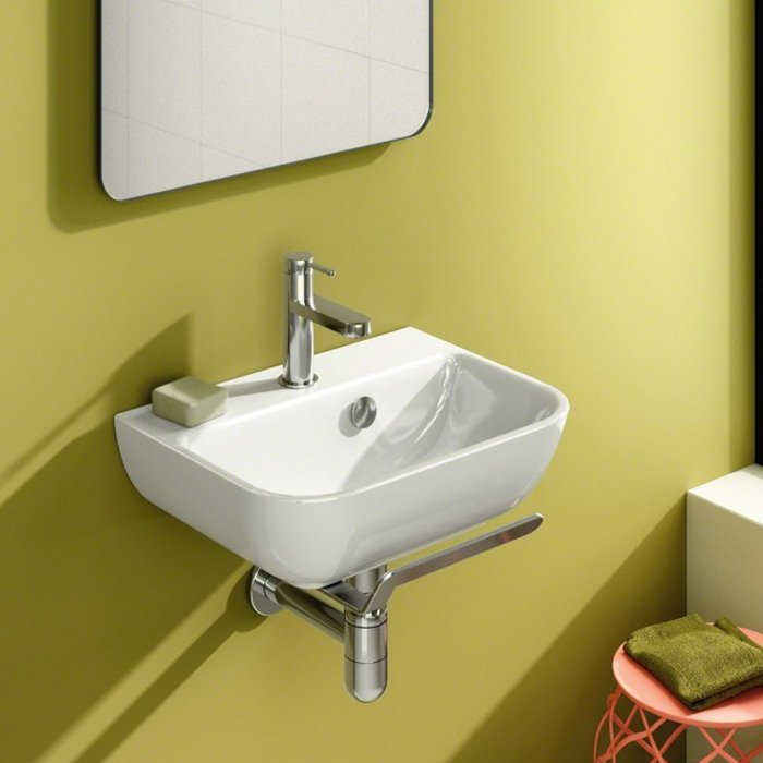 Catalano Comfort Раковина подвесная 45x34x16h см, 1 отв., с переливом, Cataglaze, цвет: белый глянц. 0720461001