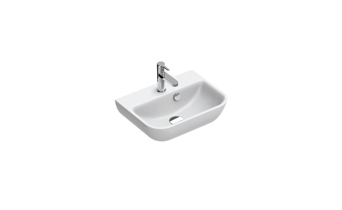 Catalano Comfort Раковина подвесная 45x34x16h см, 1 отв., с переливом, Cataglaze, цвет: белый глянц. 0720461001